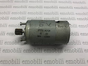 Мотор 6V, 37 мм, 12 зубців, F550 MOTOR, DC 6V, RPM 11000 для дитячого електромобіля