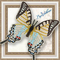 Набор для вышивки бисером. Бабочка «Парусник Протесилай»