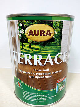 Aura Terrace 0,9 л - просочення для дерева з тунговим маслом!