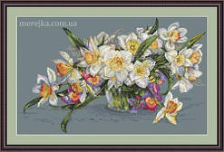 Набір для вишивання хрестиком "Нарциси" Меренка