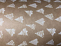 Крафт-папір "Ялинка біла" у рулоні, ширина 70 см, 80 г/м2