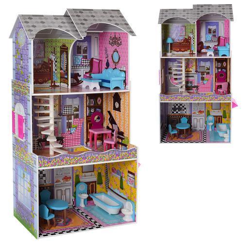 Дерев'яний будиночок з меблями для ляльок (аналог KidKraft) арт. 2010, фото 1