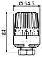 Термоголовка дизайн хром 7-28, M 30 х 1,5 UNI LH OVENTROP (НІМЕЧЧИНА), фото 4