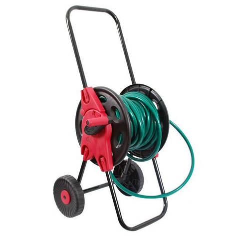Котушка на колесах для шлангу 1/2" 45 м, PP, steel, ABS INTERTOOL GE-3003, фото 1