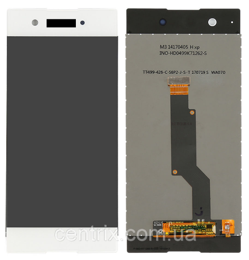 Дисплей (екран) для Sony G3112 Xperia XA1 Dual, G3116 Соні G3121, G3125 + тачскрін, колір білий, оригінал