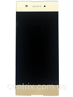 Дисплей (екран) для Sony G3112 Xperia XA1 Dual, G3116 Соні G3121, G3125 + тачскрін, колір золотий, оригінал