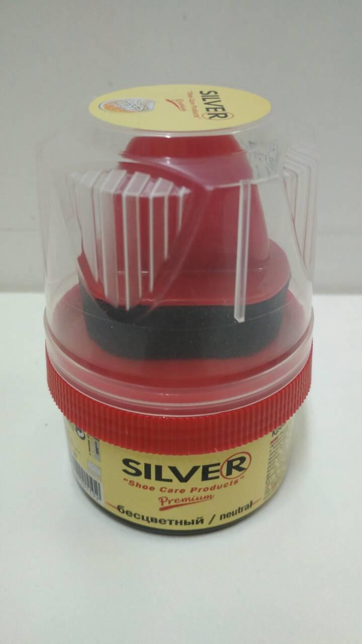 Крем для взуття Silver Premium" банку 55ml безбарвний (1 шт), фото 1