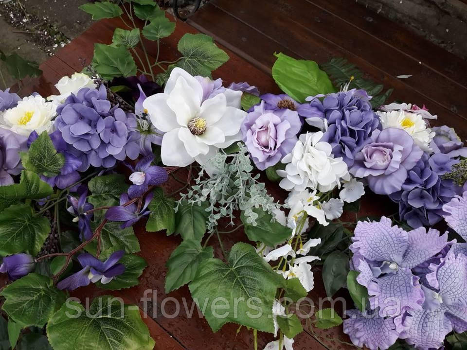 Гірлянда лілова штучна, фото 1