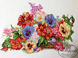 Набір для вишивання хрестиком "Садові квіти" Меренка, фото 4