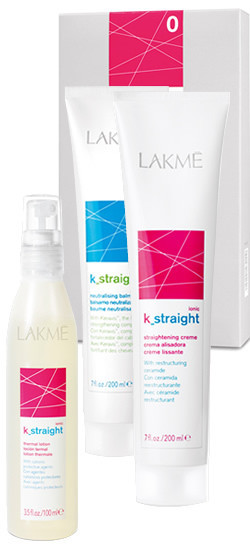 Комплекс для випрямлення волосся з тепловим впливом Lakme K-Straight ionic