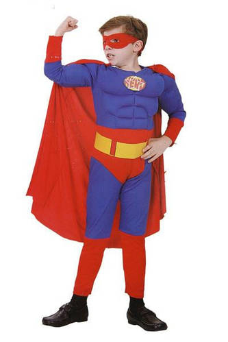 Костюм Супергерой с мускулами для мальчика на утренник маскарадный ...
