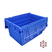 Пластиковый контейнер с крышкой - SPKM416, 400x600x416 мм