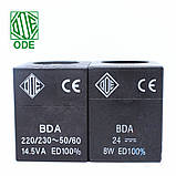 Електромагнітна котушка 24 В постійний струм компанії ODE (Italy), 8 W, 30 мм x Ø13, фото 4