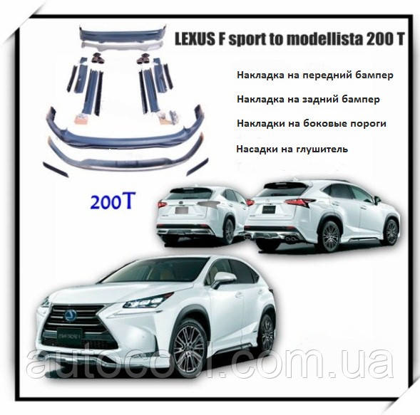 Тюнінг обважок Lexus NX200t/NX300h F-Sport у стилі Modellista, фото 1