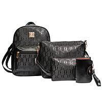 Рюкзак и сумки, набор 4в1 из эко-кожи, Женский городской рюкзак, школьный рюкзак AL-7437-10