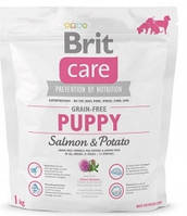 Корм Brit Care Grain-free Puppy Salmon с лососем для щенков и молодых собак всех пород, 3 кг