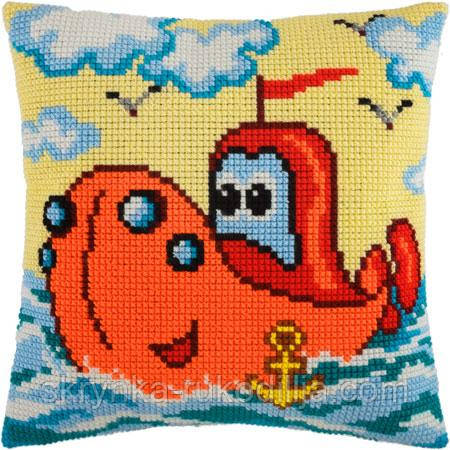 ПОДУШКА для вишивки хрестиком Z-28 (40х40см), набір з канвою та нитками