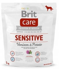 Корм Brit Care Sensitive Venison&Potato з олениною для собак усіх порід, 1 кг