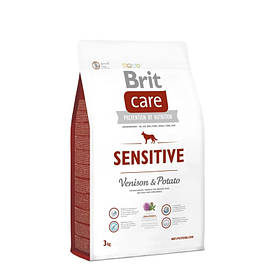 Корм Brit Care Sensitive Venison&Potato з олениною для собак усіх порід, 3 кг