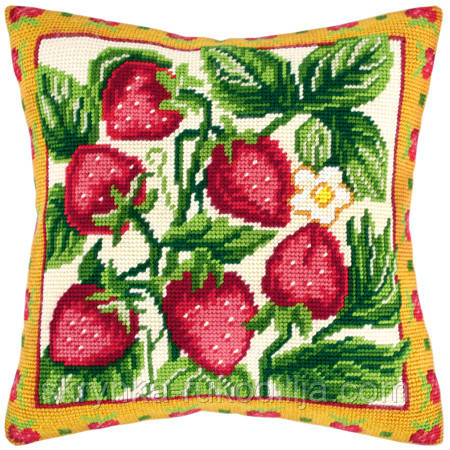 ПОДУШКА для вишивки півхрестиком V-40 (40х40см), набір з канвою та нитками