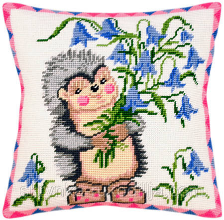 ПОДУШКА для вишивки півхрестиком V-42 (40х40см), набір з канвою та нитками