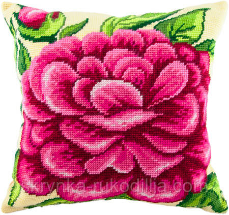 ПОДУШКА для вишивки півхрестиком V-56 (40х40см), набір з канвою та нитками