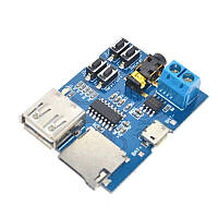 Аудіомодуль MP3-плеєр на GPD2856C, USB-flash, TF-карта, 2-3 Вт