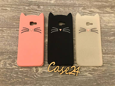 Гумовий 3D чохол для Samsung Galaxy J4 Plus 2018 Усики (3 кольори)