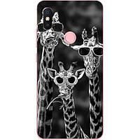 Силіконовий бампер для Huawei P20 Lite з малюнком Жирафи
