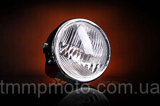 Фара Альфа кругла хром пластик, фото 3