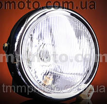 Фара Альфа кругла хром пластик, фото 2