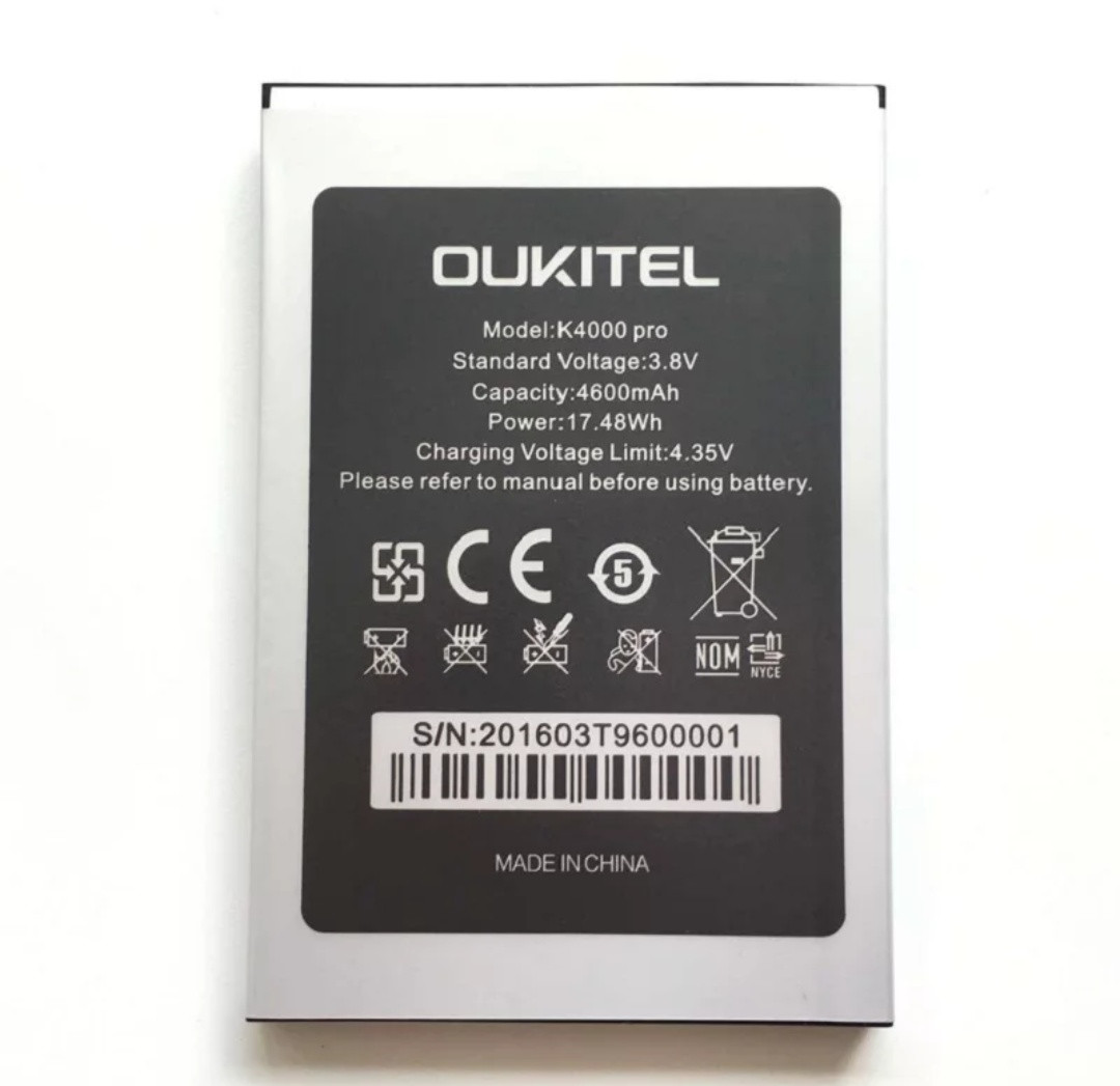 Акумулятор для смартфона Oukitel K4000 pro 4600 mAh