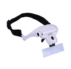 Збільшувальні окуляри з LED підсвічуванням, білі