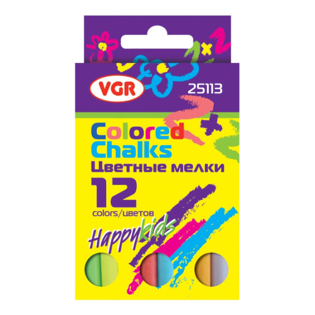 Крейда кольорова 10 штук, VGR 25113
