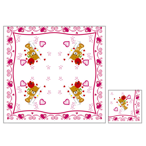 Серветка ТМ "Luxy" 33 * 33, 3 шари, 20 шт. "Неожежна Любов" 15уп/ящ, фото 1