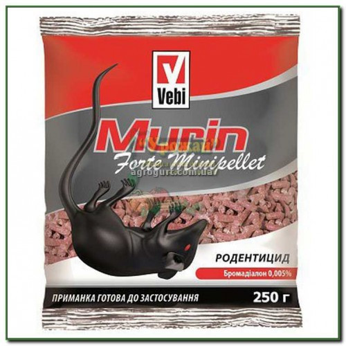 Від гризунів Мурін форте мініпеллети, пакет 250г, фото 1