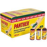 Стрічка від мух PANTHER Оригінал 100 штук у блістері.