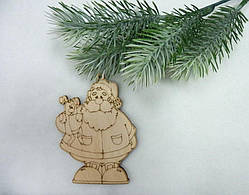 Підвіска Дід Мороз з собачкою 15см