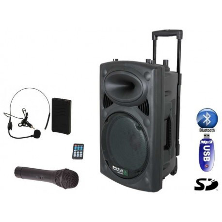 Портативна колонка UKC 15A BT Bluetooth USB 1000W + 2 мікрофони, фото 1