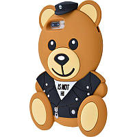 Чехол Резина Moschino Мишка Police для Apple iPhone 7 Plus /8 Plus