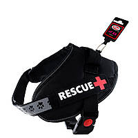 Шлея усиленная Pet Nova Rescue+ XS 30-40 см Чёрная