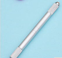 Маніпула для мікроблейдингу двостороння срібна 1 шт.