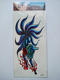 Флеш Тату. 19*9 См, Перевідна. Тимчасова. Лисы