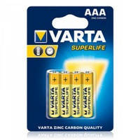 Батарейка VARTA SUPERLIFE R-3 АAA Блістер сольова   187 (4008496676187)