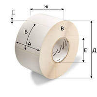Термоетикетка Еко 100*99 мм