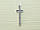 Срібний хрест з фіанітами.   500630-КРЛК, фото 2