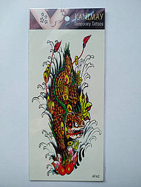 Флеш Тату. 19*9 См, Перевідна. Тимчасова. Дракони, At-62 4463, Кольорові