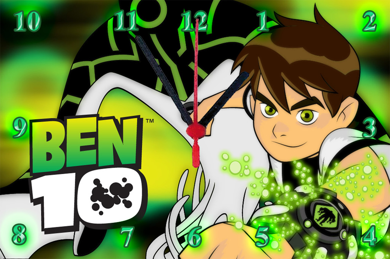 Настінні годинники МДФ "BEN 10" кварцові
