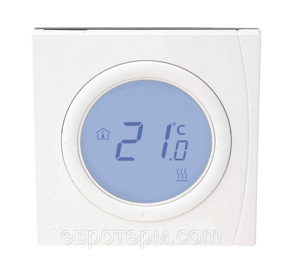 Термостат кімнатний Danfoss BasicPlus2 WT-D 5-35, електронний 230 V, 86х86 мм, In-Wall, білий