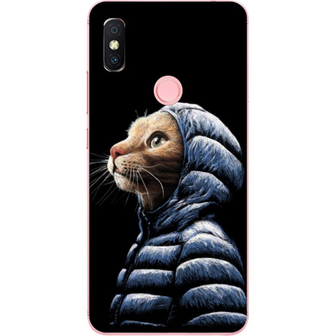 Силіконовий бампер для Huawei P Smart Plus з малюнком Кіт